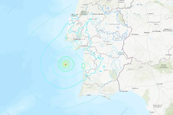 Conforme Serviço Geológico dos Estados Unidos, tremor pôde ser sentido em diferentes áreas.
USGS / Reprodução
Um terremoto atingiu