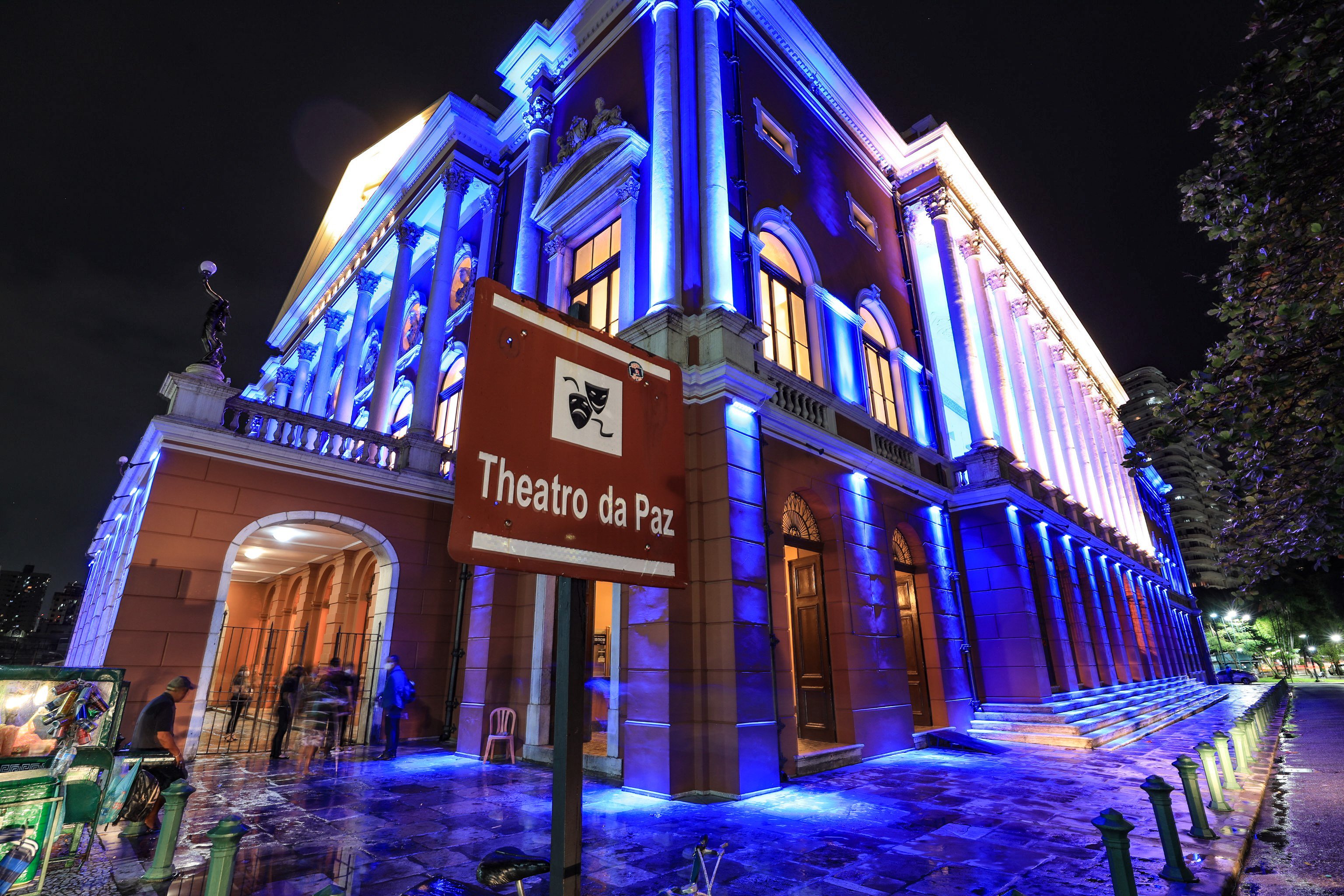 O Theatro da Paz ficará fechado no fim de semana para obras de reforma. Visitações serão retomadas na terça-feira.