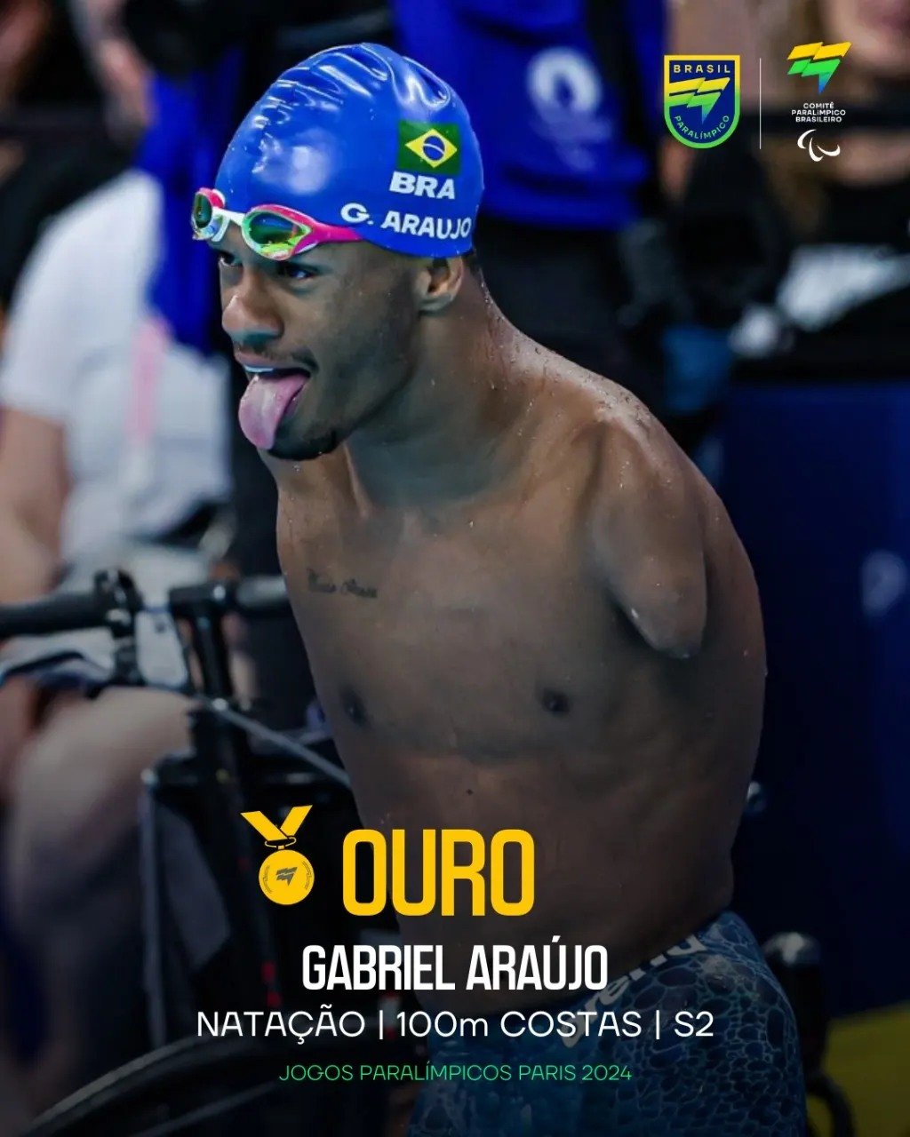 Além de ser o primeiro medalhista brasileiro na Paralimpíadas de Paris, o nadador Gabriel Araújo também pode ganhar o título de alquimista.