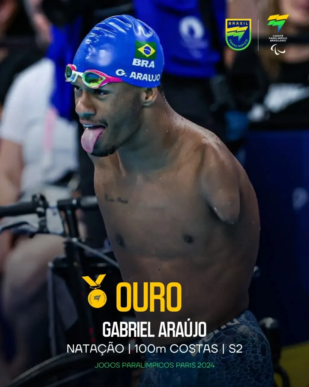 Além de ser o primeiro medalhista brasileiro na Paralimpíadas de Paris, o nadador Gabriel Araújo também pode ganhar o título de alquimista.