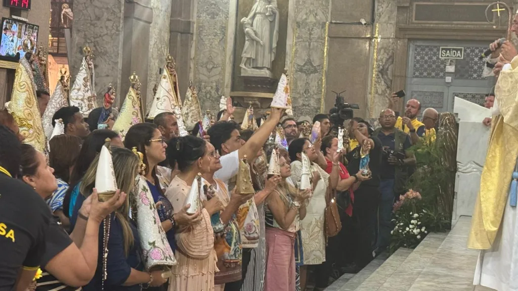 O anúncio ocorreu durante a Missa do Mandato, que abre oficialmente os festejos do Círio 2024, evento realizado na Basílica Santuário. Foto: DFN