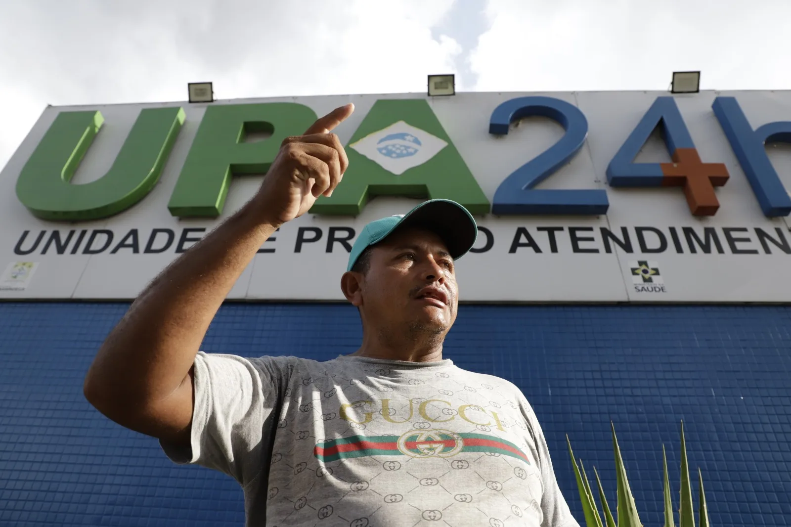 Rossivaldo denuncia ainda que há demora para a liberação das visitas na unidade, que ocorrem das 16h às 17h, e que os horários estão atrasando com frequência na Upa da Cidade Nova. Fotos: Wagner Almeida/Diário do Pará