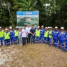 Nesta segunda-feira, 30, o governador do Estado, Helder Barbalho, assinou a ordem serviço para a construção da ponte sobre o rio Maguari. Foto: Marco Santos/Ag; Pará