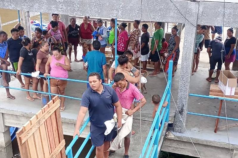 O material é parte de uma apreensão de 7 toneladas de pescado, ocorrida na segunda-feira, 23, durante fiscalizações rotineiras das equipes em atuação no rio Tajapuru

