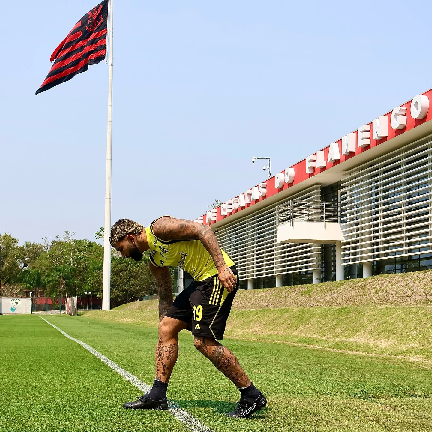 Exame vai tentar constatar o nível de desconforto do jogador. Foto: Flamengo/Facebook