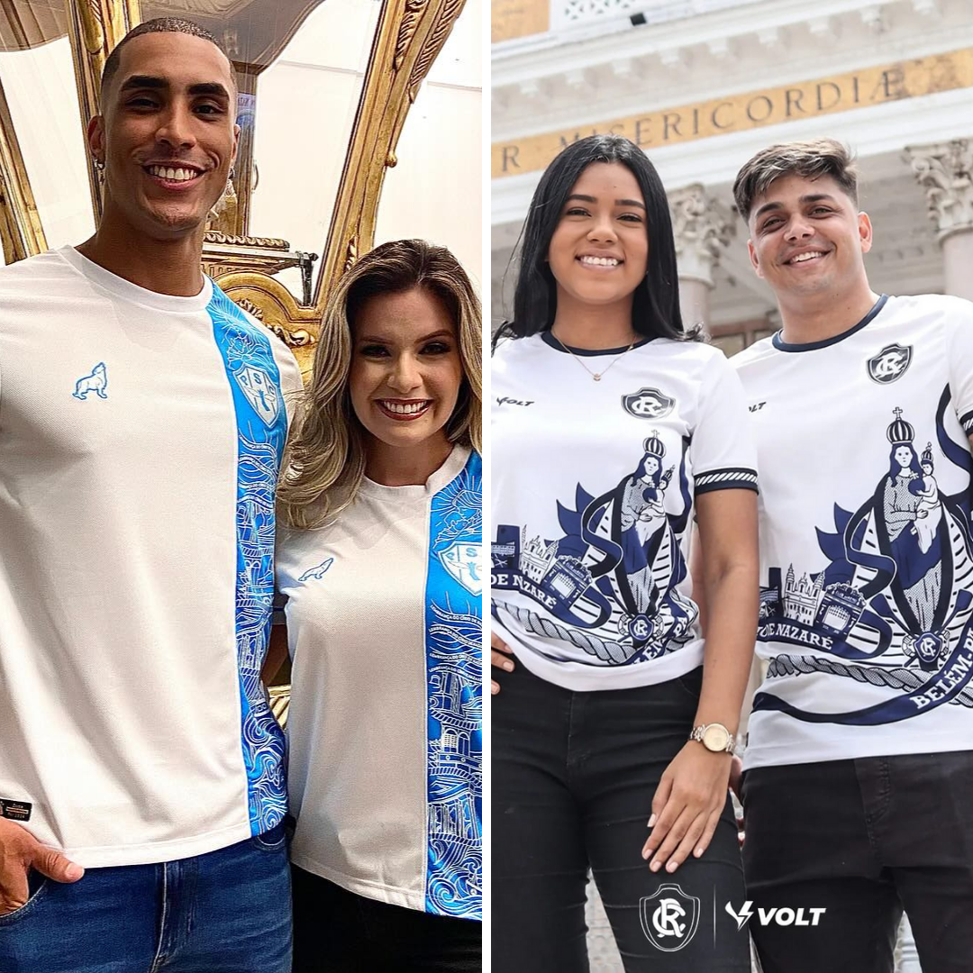 Veja as novas camisas de Remo, Paysandu e Tuna para o Círio 2024; onde comprar e quanto custam