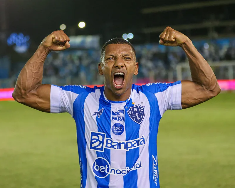 O atacante se destacou contra o Guarani. Foto: Jorge Luís Totti/Paysandu

