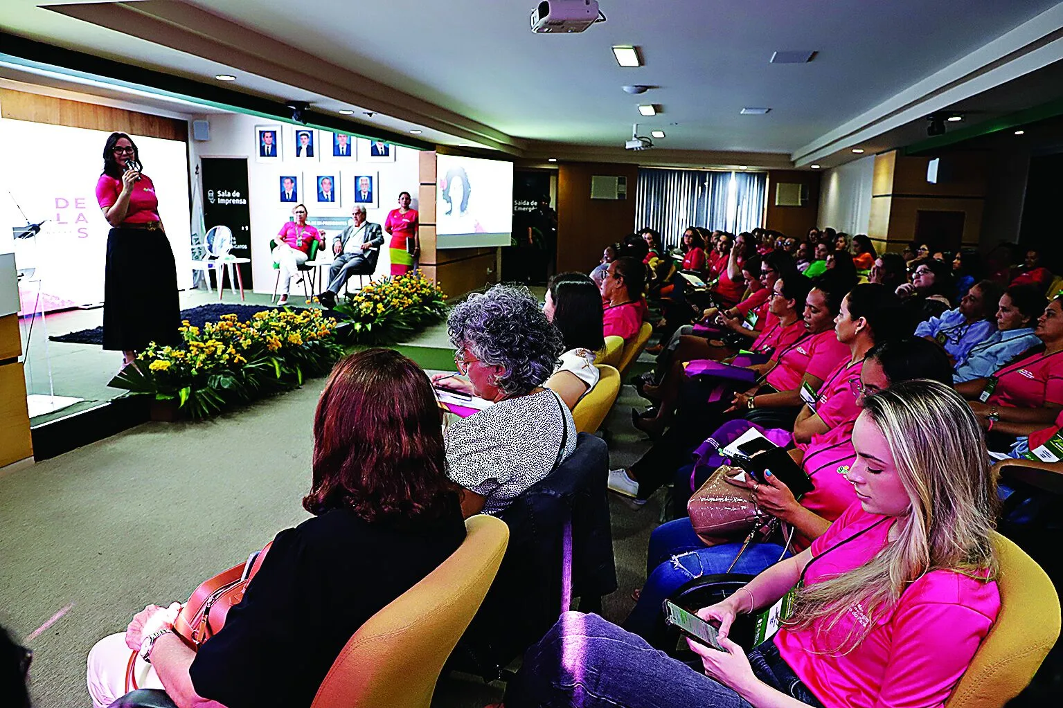 Encontro de mulheres que compõem o setor agropecuário do Pará.    Foto: Wagner Almeida / Diário do Pará.