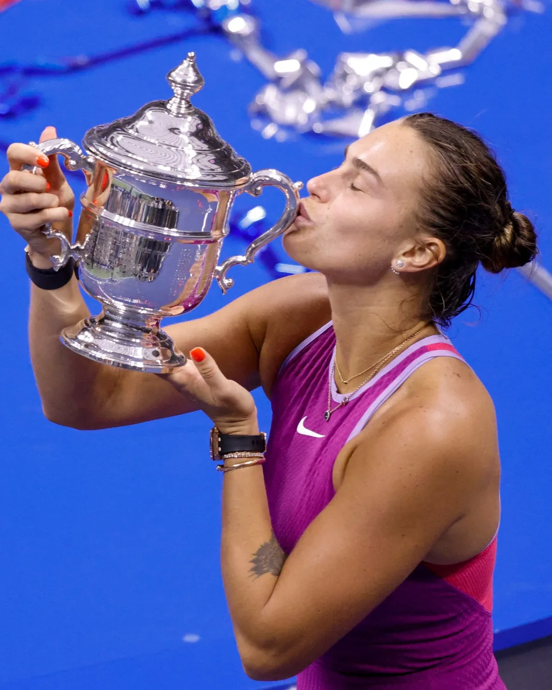 A belarussa Aryna Sabalenka, número dois no ranking da WTA (associação das tenistas profissionais), foi campeã do US Open