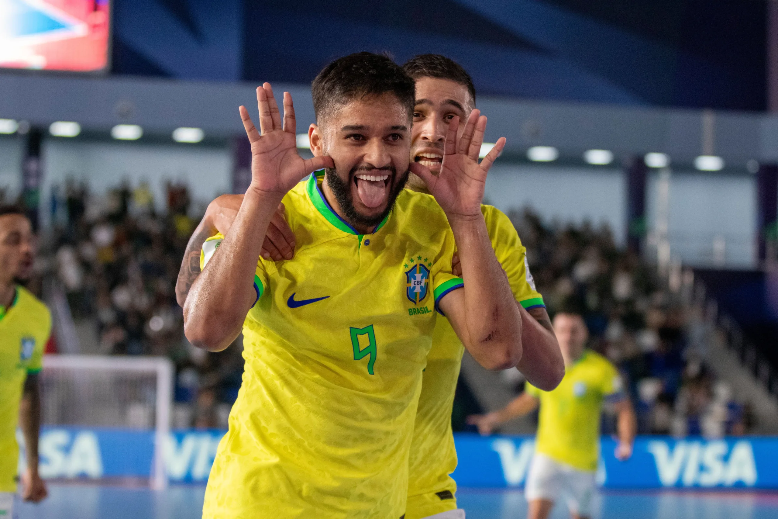 Brasil venceu o Marrocos por 3 a 1 nas quartas de final, neste domingo (29). Leandro Lino fez o segundo gol da Amarelinha.
Créditos: Leto Ribas/CBF