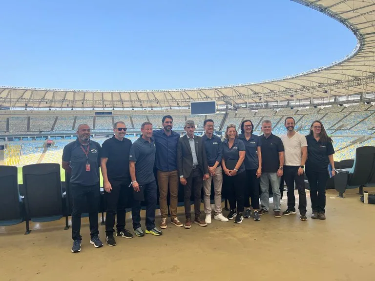 A primeira visita aconteceu nesta quarta-feira (25), no Estádio do Maracanã, no Rio de Janeiro, onde foram avaliadas as estruturas internas e externas do local. 