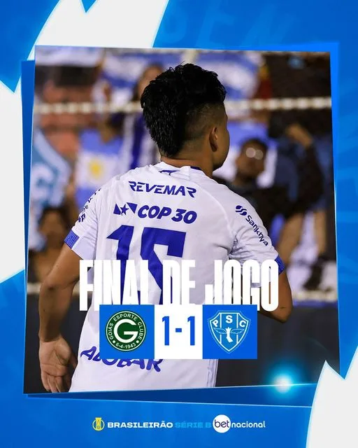 Artilheiro do Paysandu na Série B com seis gols, atacante venezuelano Eslí Garcia, que tinha acabado de entrar no time no segundo tempo do jogo contra o Goiás neste domingo, marcou belo gol