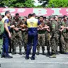 Os homens da força militar são um importante reforço na segurança dos devotos, nas romarias. Foto: Mauro Ângelo/ Diário do Pará.