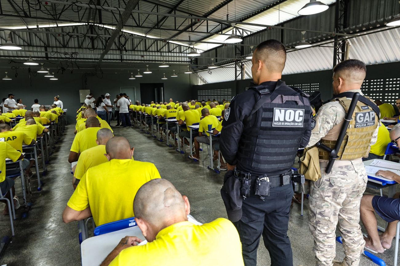 Ao todo, 6.284 internos distribuídos em 51 unidades prisionais do Estado estão aptos para a realização das provas. Foto: Alex Ribeiro/Ag. Pará