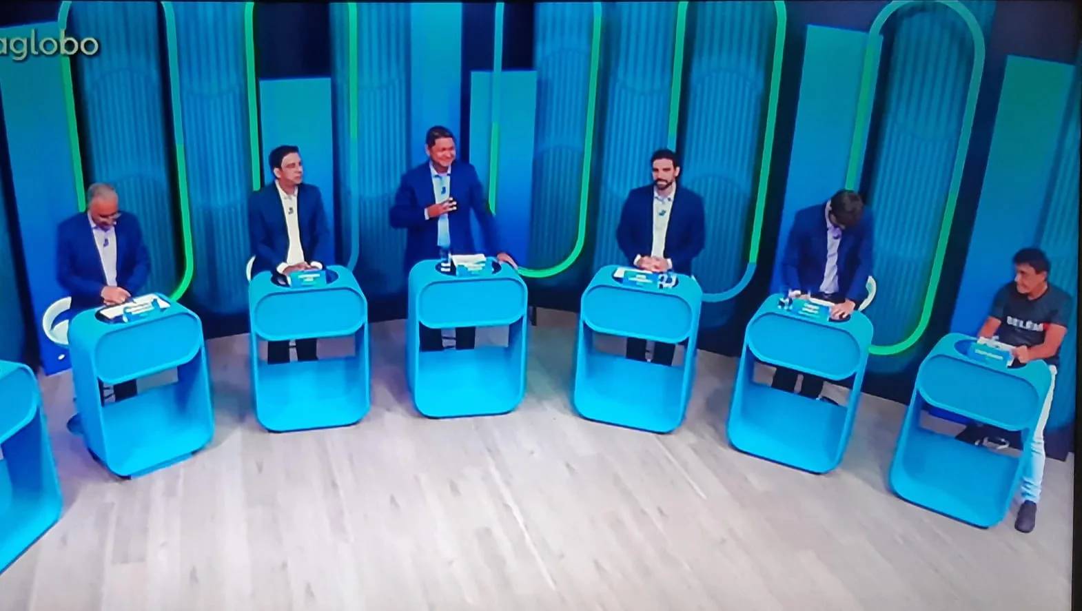 Os candidatos à Prefeitura de Belém participaram do debate na TV Liberal. Foto: TV LIberal/reprodução