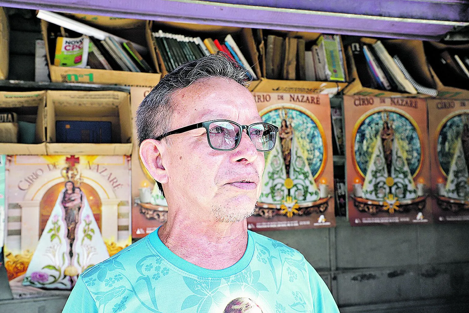 Nazareno Dias. No nome, já carrega uma história de fé e devoção por Maria.  Foto: Mauro Ângelo/ Diário do Pará.