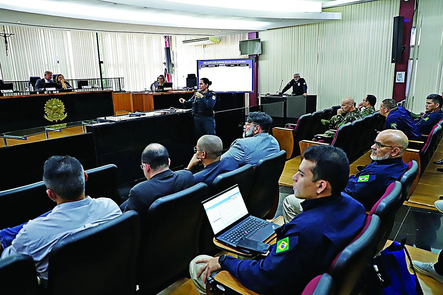 Reunião abordou a atuação das forças envolvidas sobre as estratégias que serão usadas para garantir a segurança durante o pleito

 Foto: Wagner Almeida / Diário do Pará.