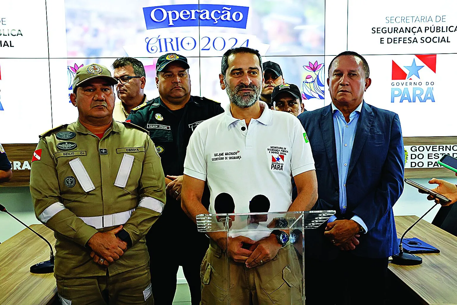 Representantes da área de segurança pública detalharam o planejamento para o Círio

FOTO: IRENE ALMEIDA