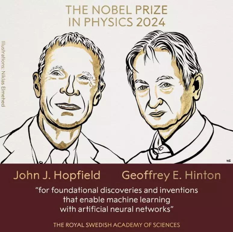 A láurea foi concedida ao americano John Hopfield, 91, da Universidade Princeton, nos Estados Unidos, e ao britânico Geoffrey Hinton, 76, da Universidade de Toronto, no Canadá