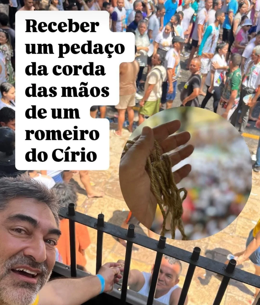 Zeca Camargo passou o Círio em Belém