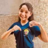 A estudante Isabella Quintela, do 6º ano do Ensino Fundamental da Escola Estadual Dom Pedro II, em Belém, sonha em seguir a área da ciência e afirma que a conquista a estimula a estudar ainda mais