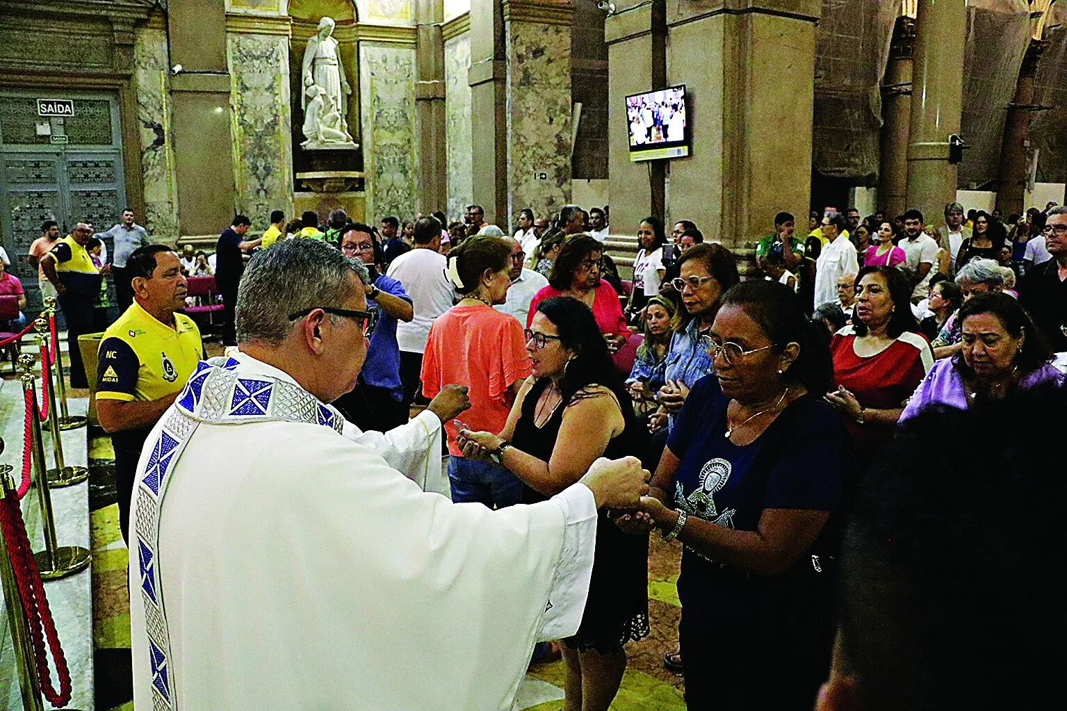  Celebração é o momento que os profissionais têm para viver este momento de devoção

FOTO: ANTONIO MELO