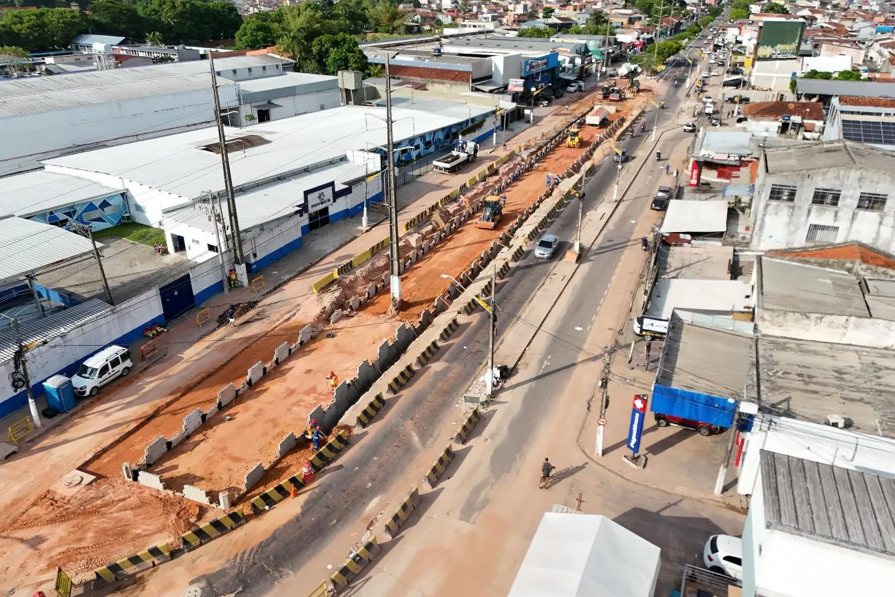 NGTM começa a erguer as rampas do viaduto na Mário Covas em Ananindeua