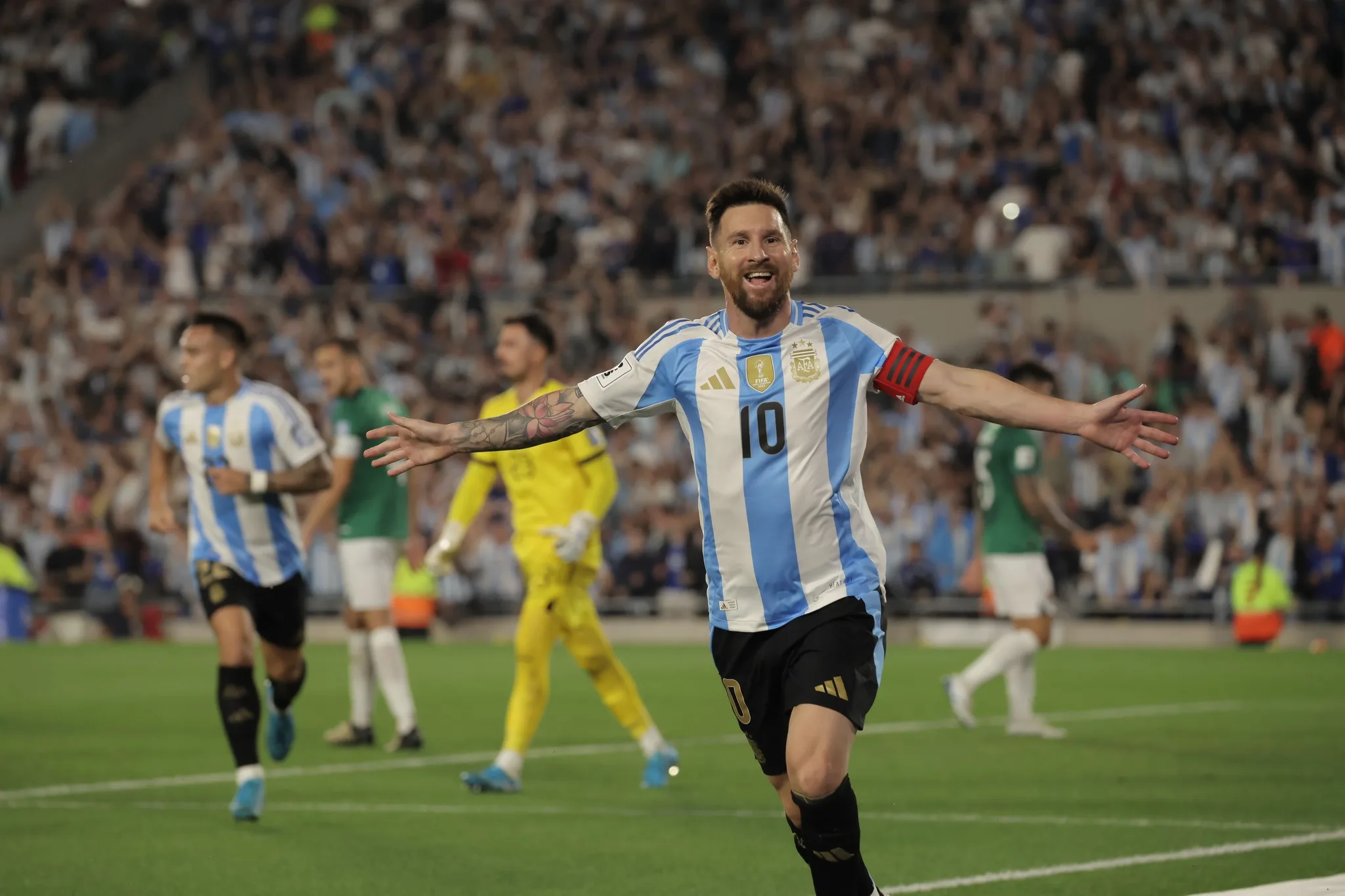 Messi estava impossível. Foto: AFA - Selección Argentina