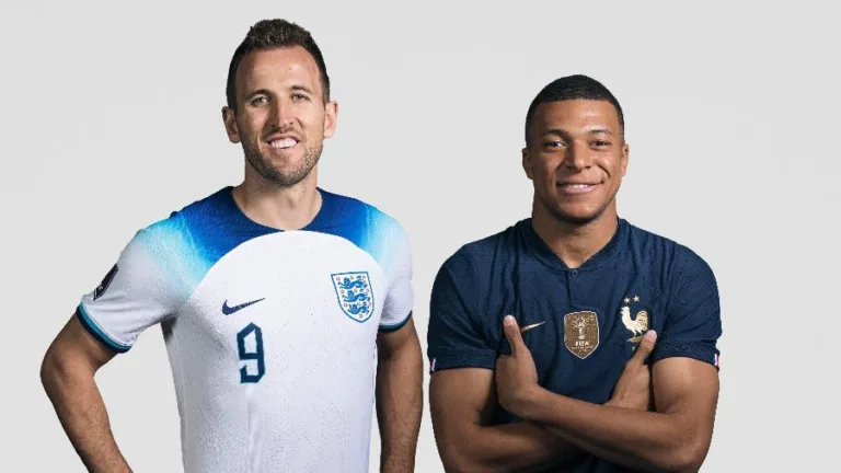 Harry Kane e Kylian Mbappé. Foto: Divulgação