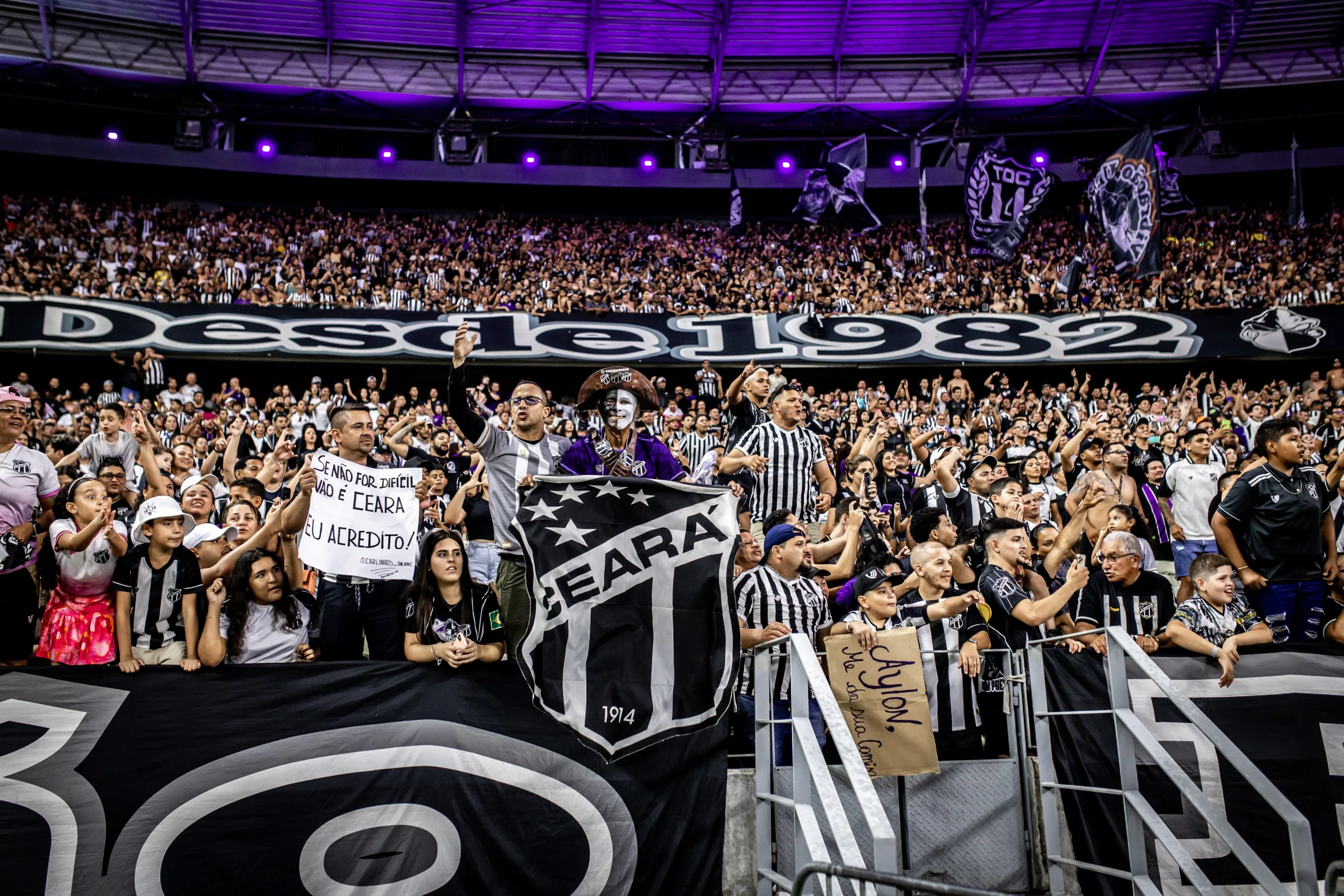 A torcida do Vozão está empolgada. Gabriel Silva/CearaSC.com