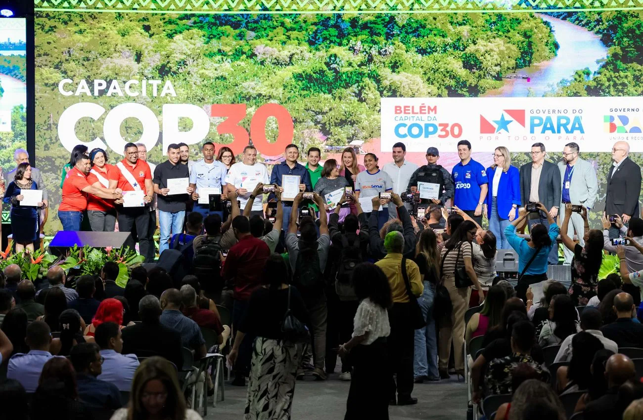 Articulação do Estado com 25 entidades permite qualificar paraenses para COP 30; meta é chegar a 22 mil certificações. Foto: Marco Santos/Ag. pará