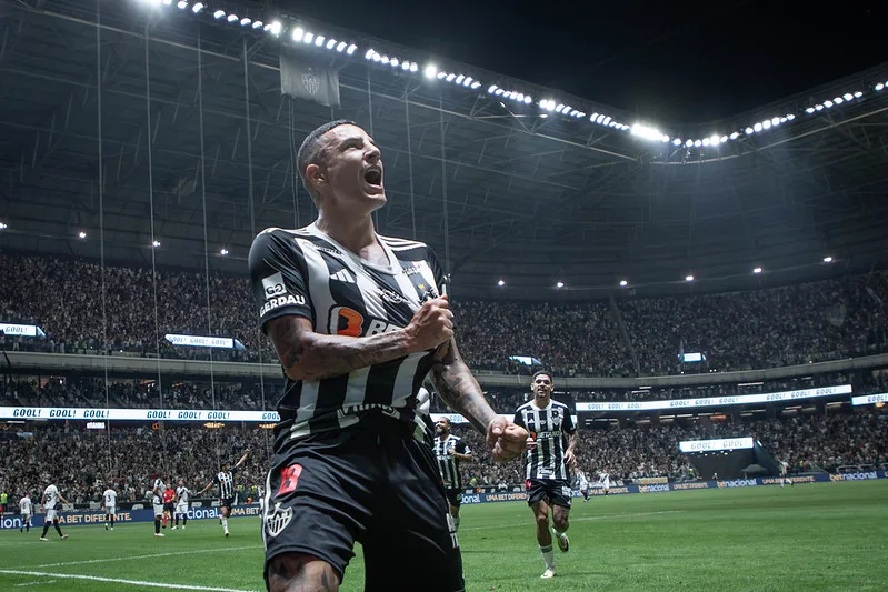 O Galo saiu na frente do Vasco. Foto: Pedro Souza / Atlético

