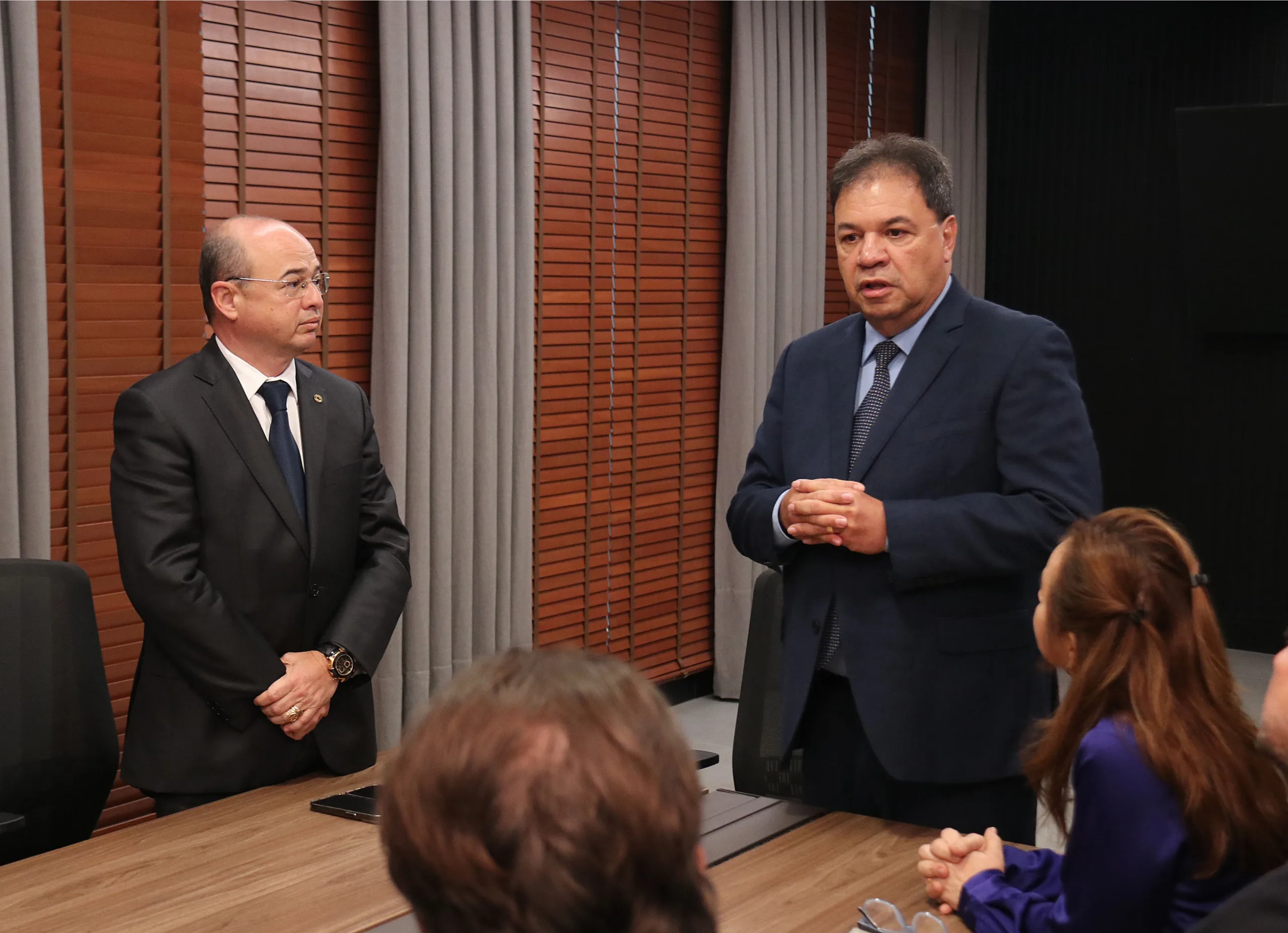 O presidente da Assembleia Legislativa do Pará, deputado Chicão (MDB), recebeu o presidente da União Nacional dos Legisladores e Legislativos Estaduais (Unale), o deputado estadual pelo Ceará, Sérgio Aguiar