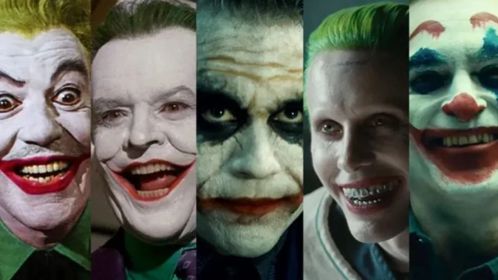 Vibrante como os seus sobretudos coloridos, o Coringa já encarnou diversas versões, do exagero cartunesco de Cesar Romero e Jack Nicholson à visão trágica de Heath Ledger no filme de Christopher Nolan.