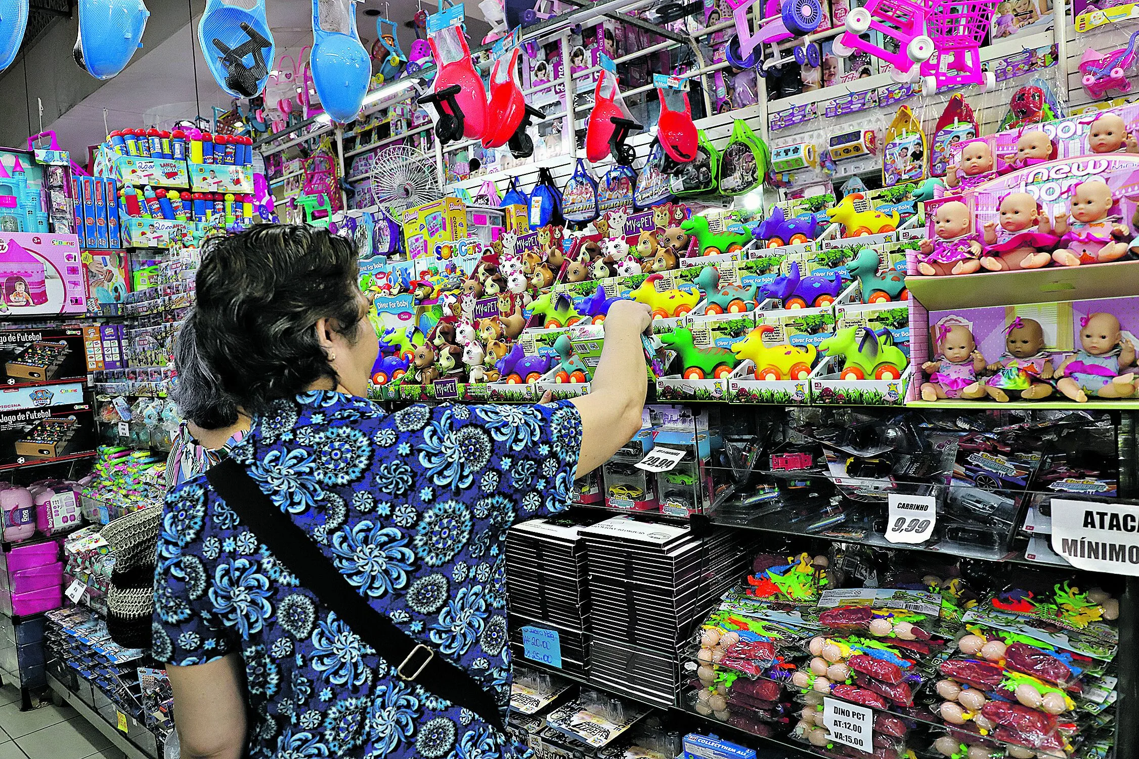 Vendedores já observam uma maior movimentação atrás de brinquedos e outros produtos
Foto: Mauro Ângelo/ Diário do Pará.