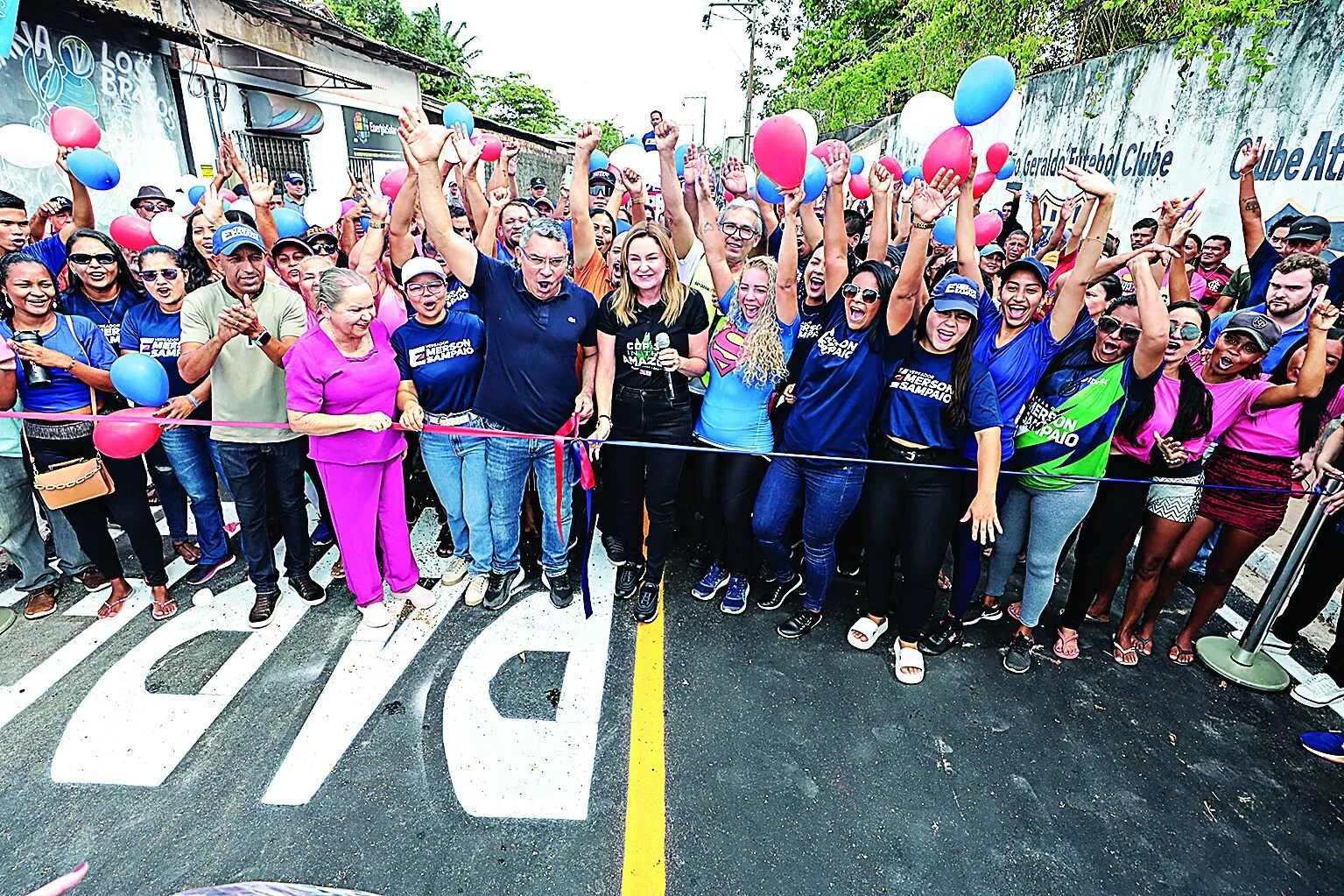 A vice-governadora Hana Ghassan participou da entrega de mais uma obra realizada pelo governo do Pará