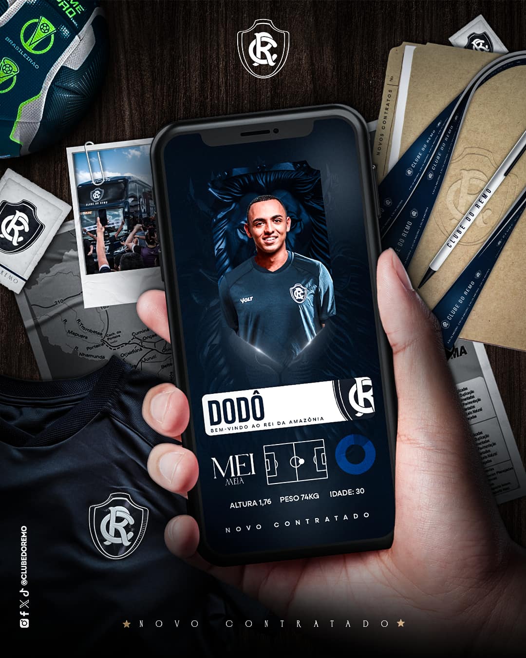 Conheça a contratação do meia-atacante Dodô pelo Clube do Remo para a temporada 2025. Saiba mais sobre o jogador e suas conquistas.