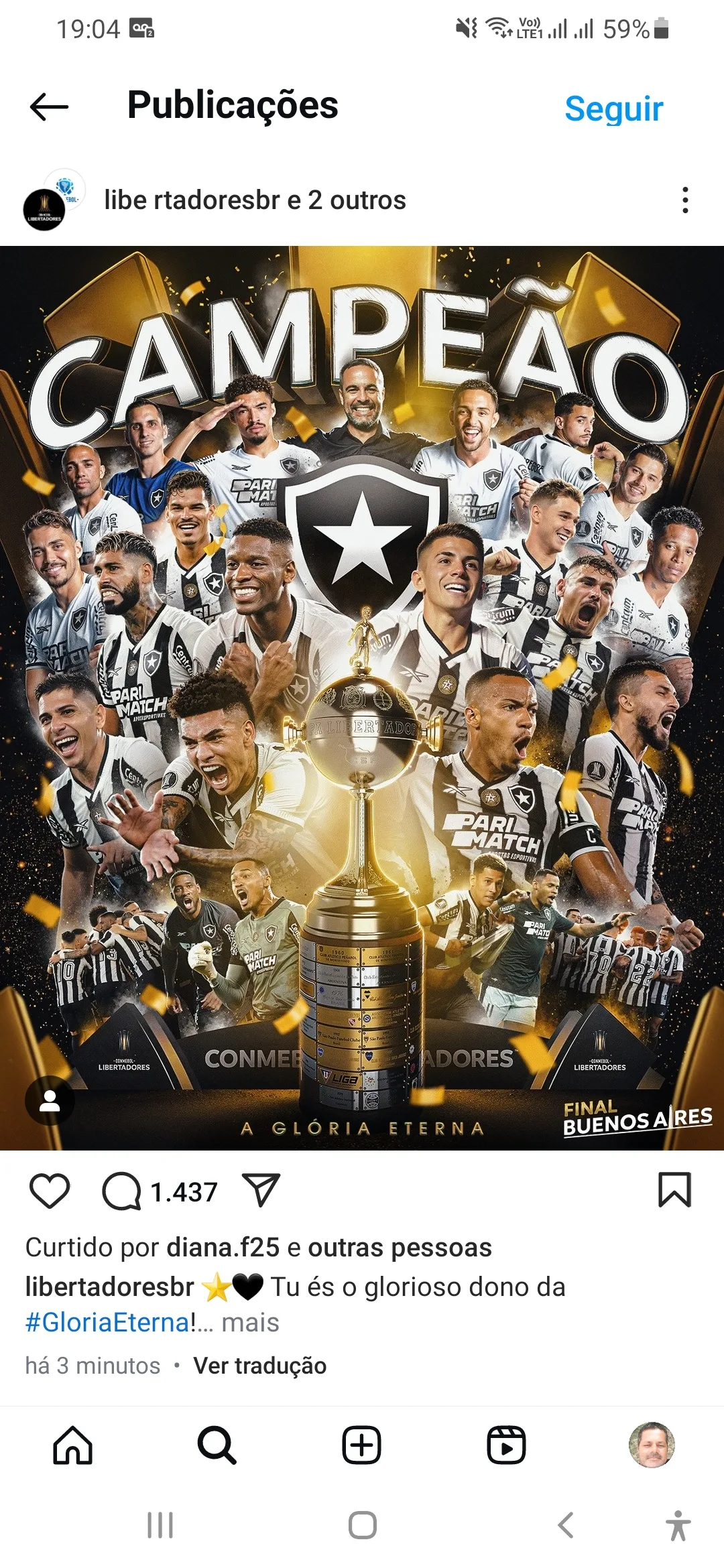 Botafogo é campeão da Libertadores 2024