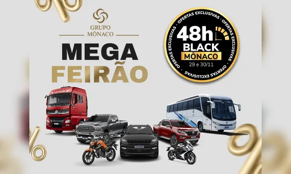 Participe do Mega Feirão Grupo Mônaco nos dias 29 e 30 de novembro.