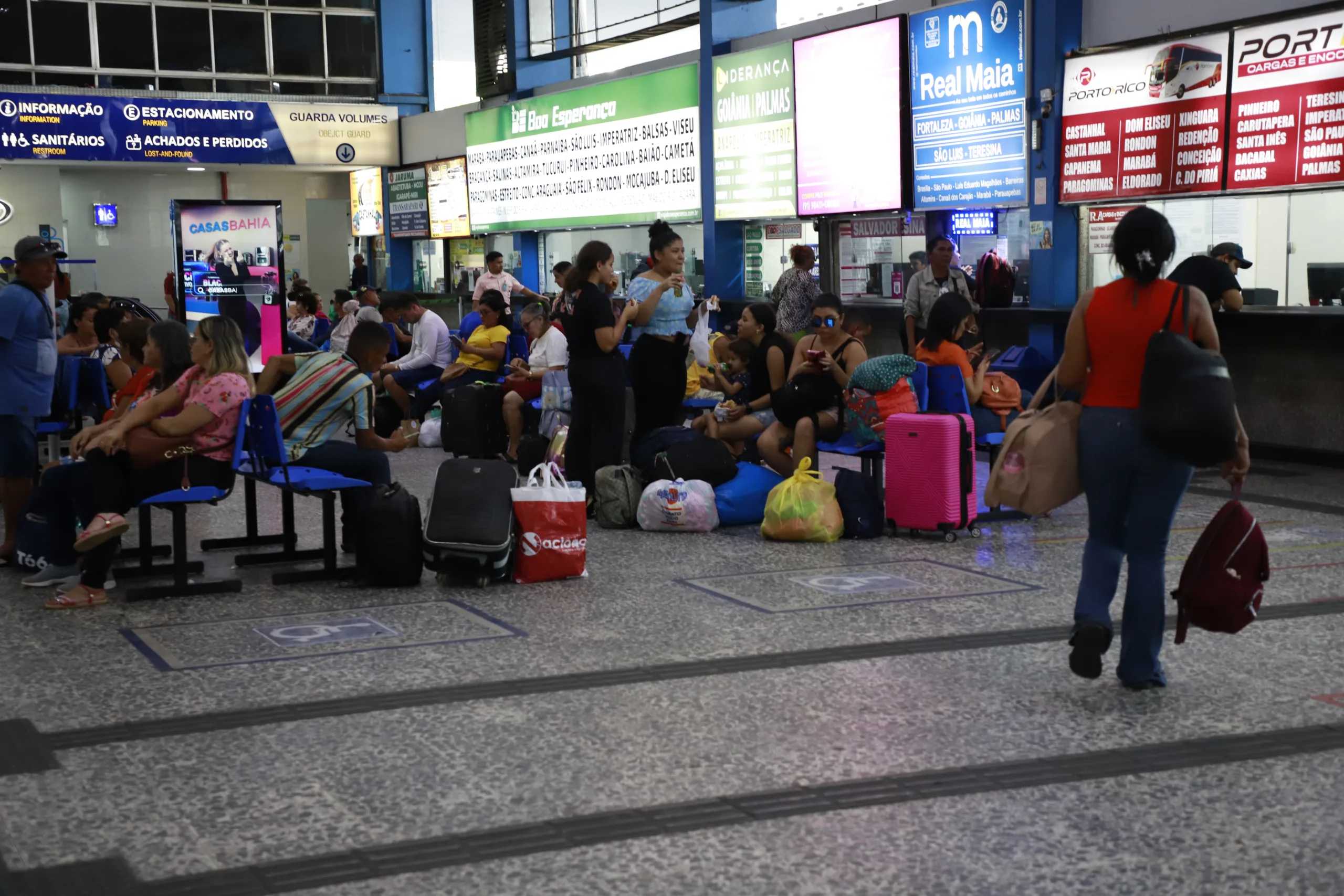 Procura por passagens no Terminal Rodoviário de Belém deve ser intensificada a partir desta quarta-feira
FOTO: MAURO ÂNGELO