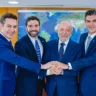 O presidente Lula recebeu em Brasília o prefeito de Belém, Igor Normando, o governador Helder Barbalho e o ministro Jader Filho para discutir parcerias e investimentos em infraestrutura para a cidade.