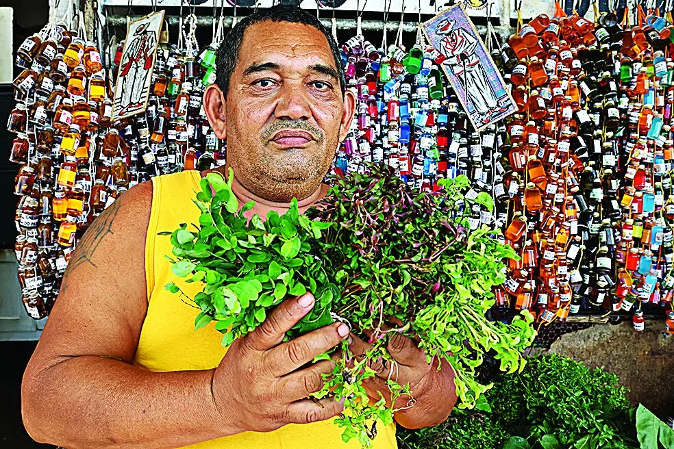 Fabio Luis da Silva, erveiro. Foto: Irene Almeida/Diário do Pará.