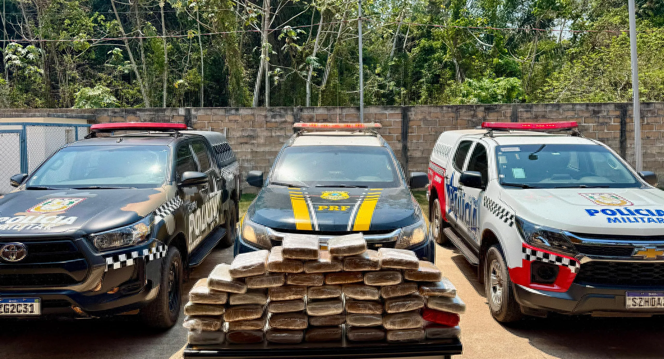 Substância ilícita foi encontrada em duas caixas de papelão; motorista foi preso