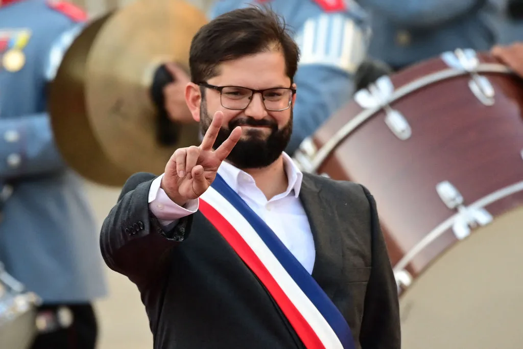 Presidente do Chile, Gabriel Boric. Foto: Getty