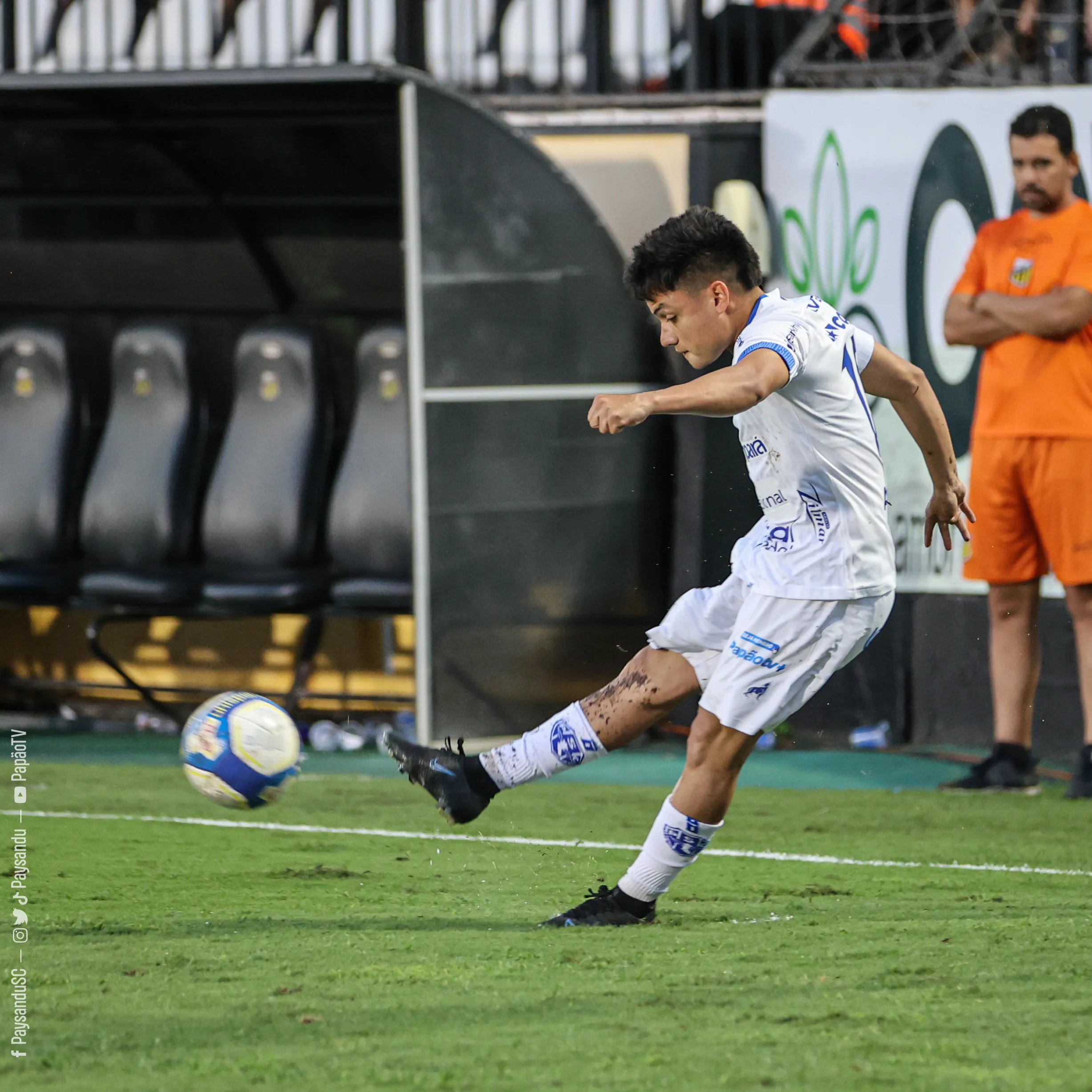 O atacante é artilheiro do time bicolor mesmo não tendo prestígio com os técnicos do clube em 2024 - Foto: Matheus Vieira/PSC