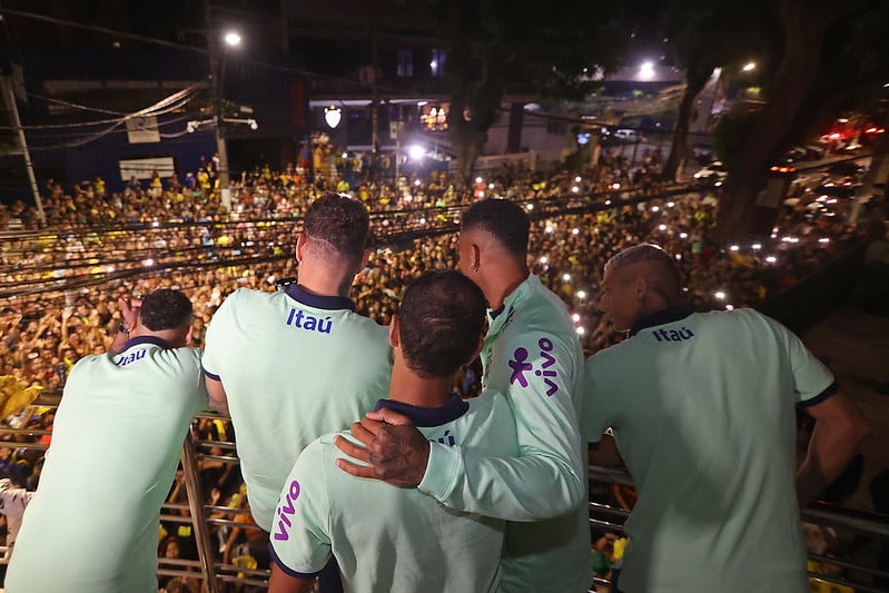 Na última passagem por Belém, a seleção foi ovacionada pelo público. Foto:Vitor Silva/CBF