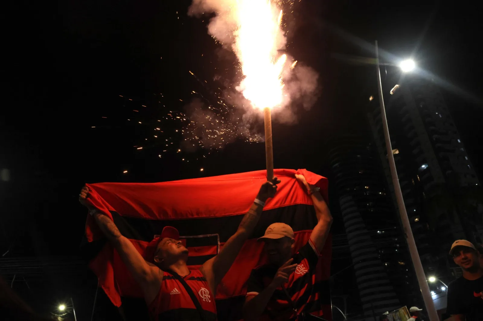 Torcida do Flamengo fez a festa na Doca. Foto: Wagner Almeida/Diário do Pará