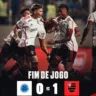 O Flamengo derrotou o Cruzeiro em Minas