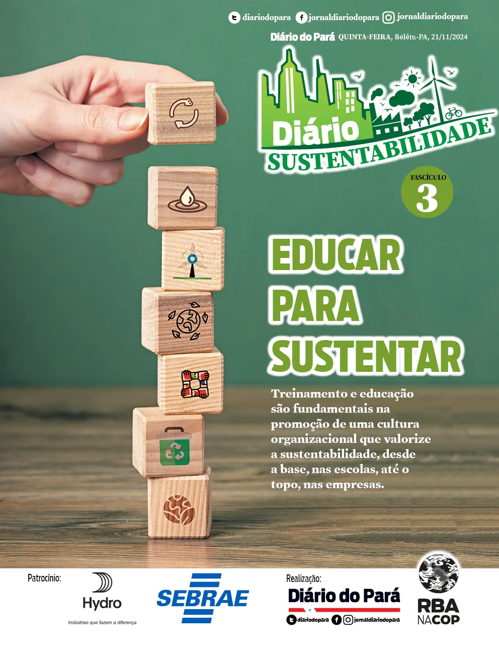 Diário Sustentabilidade destaca educação e muito mais