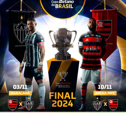 Flamengo e Atlético-MG se enfrentam, a partir das 16h (horário de Brasília) deste domingo (3) no estádio do Maracanã, no Rio de Janeiro, no primeiro capítulo da decisão da Copa do Brasil.